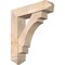 Ekena Millwork Merced Arts and Crafts Smooth Bracket w/ Offset Brace, Douglas Fir, 7 1/2"W x 30"D x 34"H BKT0806X30X34MRC03SDF - alternate 1